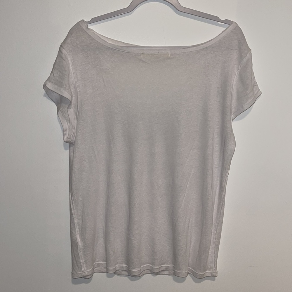 NEW We The Free FP white cutout short sleeve tshirt small - Picture 6 of 6